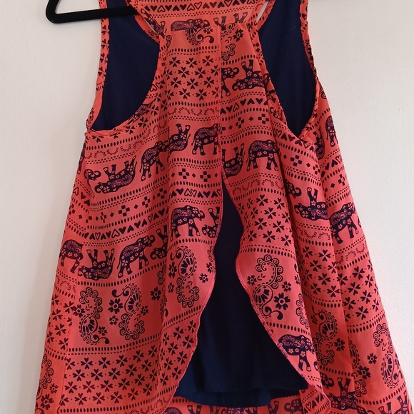 Faded glory lined tank with open back detail - Picture 2 of 3